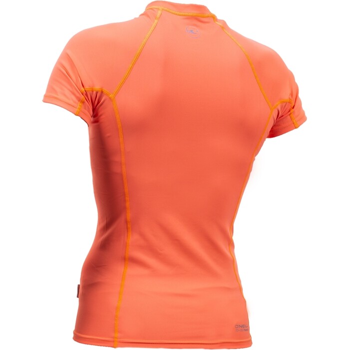 O'Neill Frauen Premium Skins Kurzrmeliger Rash Guard - Papaya